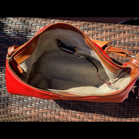 🌟SOLD🌟 Dooney & Bourke Red Pebble Leather Satchel.  Sold “As Is”. - Picture 8 of 9